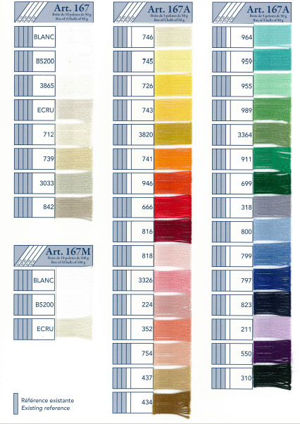 Cannon Crochet Thread Color Chart