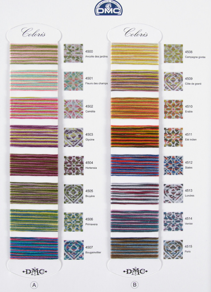 Dmc Silks Colour Chart