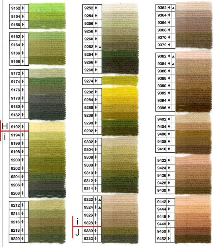 Anchor tapestry wool old numbers deals