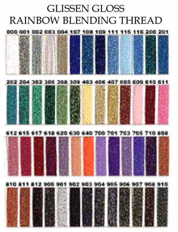 Weeks Dye Works Floss Color Chart