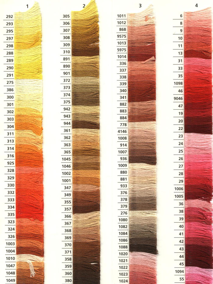 Anchor Stranded Cotton Colour Chart