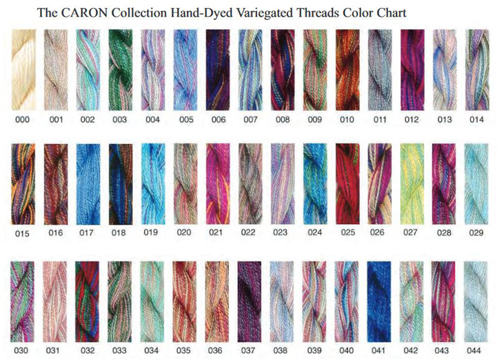 Caron Wildflowers Color Chart