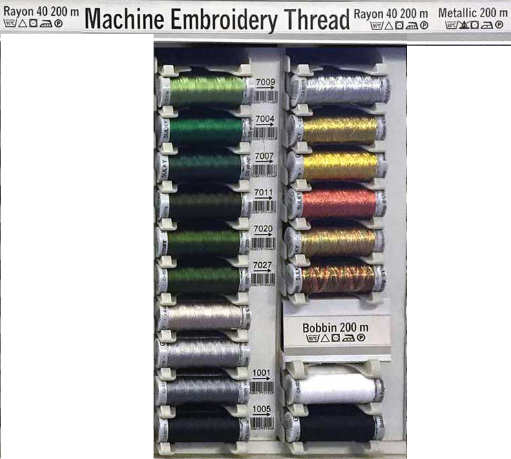 Gutermann Dekor Thread Color Chart