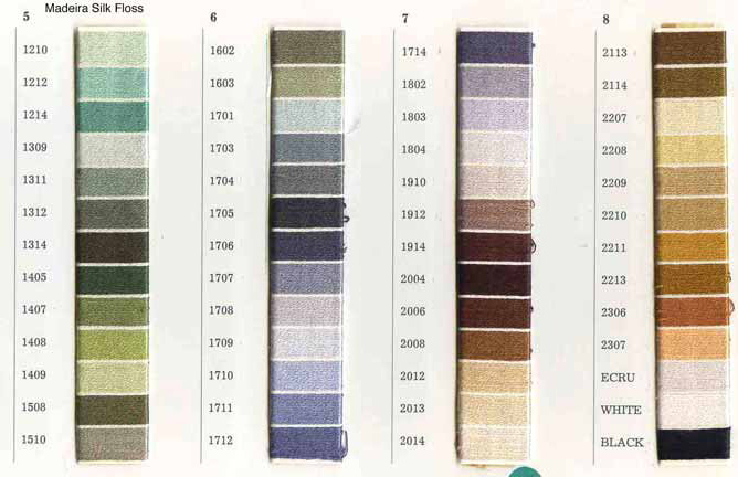 Madeira Rayon Color Chart