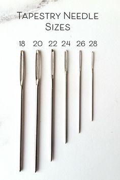 DMC Cross Stitch Needles Sizes 22,24,26 & 28 