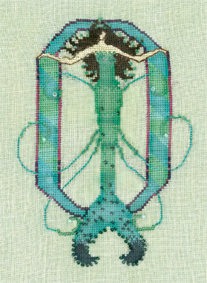 Letters From Mermaids O - Cross Stitch Pattern
