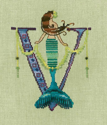 Letters From Mermaids V - Cross Stitch Pattern