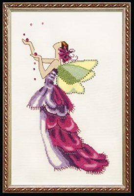 Orchid Spring Garden Pixie - Cross Stitch Pattern