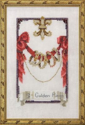 Five Golden Rings - 12 Days of Christmas - Cross Stitch