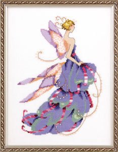 Lady Slipper Spring Garden Pixie - Cross Stitch Pattern