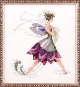 Water Lily Spring Garden Pixie - Cross Stitch Pattern