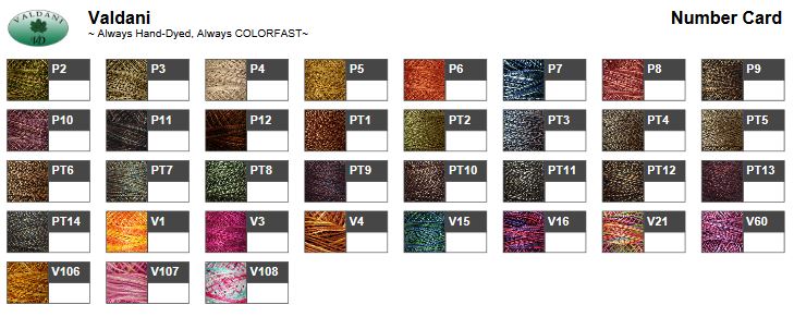 Valdani Variegated Color Card 3